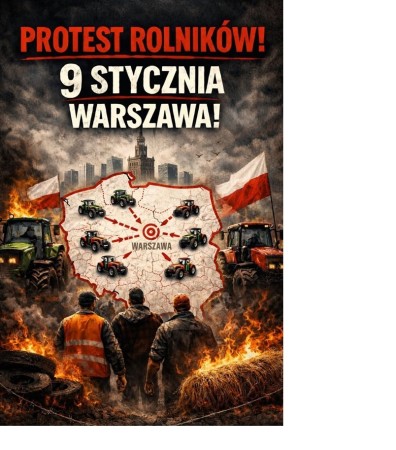 Protest - Warszawa - 9 stycznia 2026